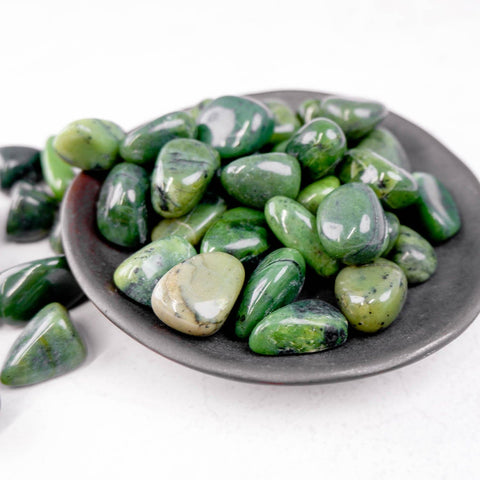 Nephrite Jade Tumble - Crystal & Stone