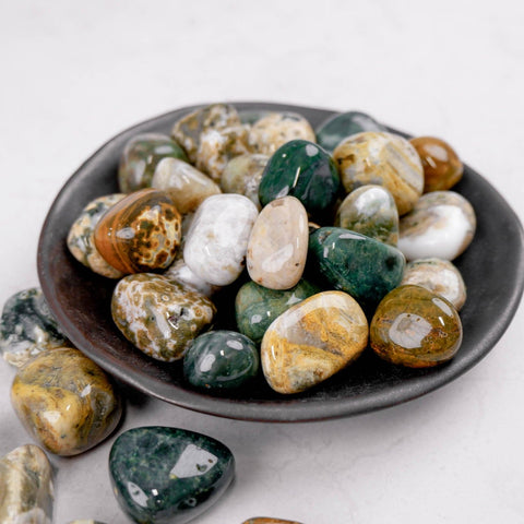 Ocean Jasper Tumble - Crystal & Stone