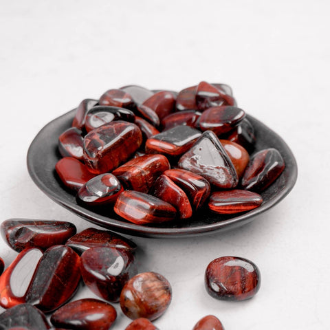 Red Tigers Eye Tumble - Crystal & Stone