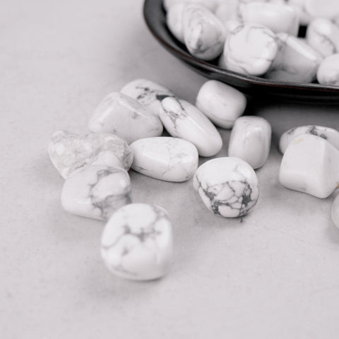 White Howlite Tumble - Crystal & Stone