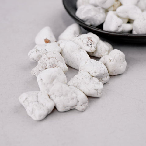 White Magnesite Tumble - Crystal & Stone