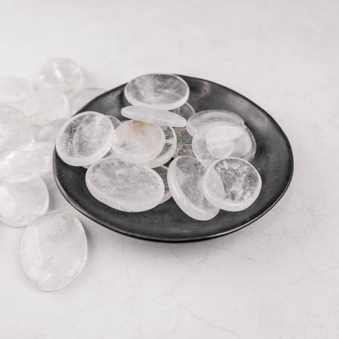 Clear Quartz Worry Stone - Crystal & Stone