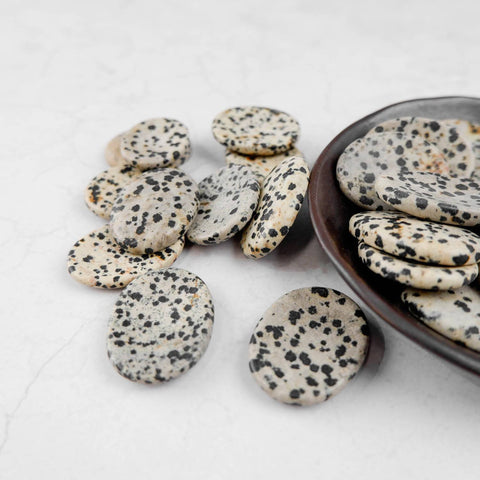 Dalmatian Jasper Worry Stone - Crystal & Stone