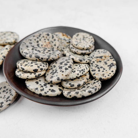 Dalmatian Jasper Worry Stone - Crystal & Stone