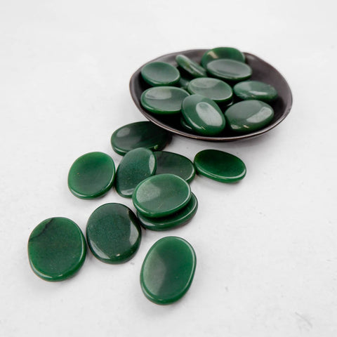 Dark Green Aventurine Worry Stone - Crystal & Stone