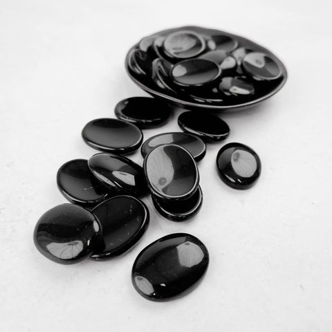 Obsidian Worry Stone - Crystal & Stone