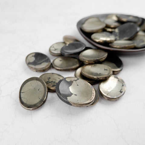 Pyrite Worry Stone - Crystal & Stone