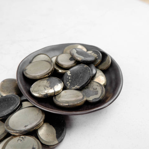 Pyrite Worry Stone - Crystal & Stone