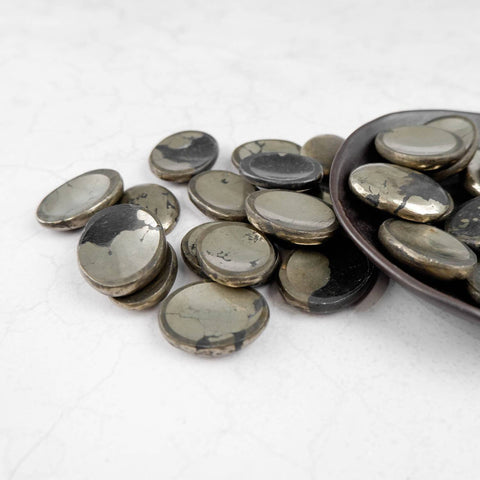 Pyrite Worry Stone - Crystal & Stone