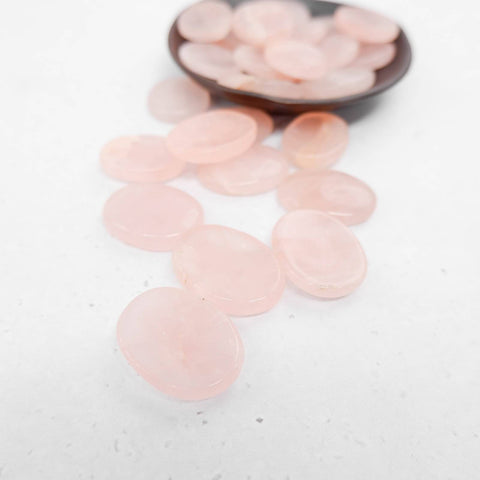 Rose Quartz Worry Stone - Crystal & Stone