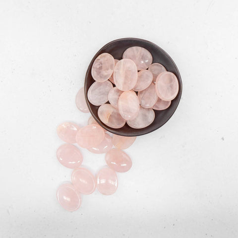 Rose Quartz Worry Stone - Crystal & Stone