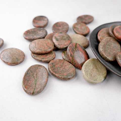 Unakite Worry Stone - Crystal & Stone