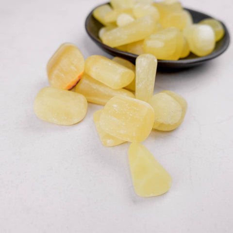 Lemon Calcite Tumble - Crystal & Stone