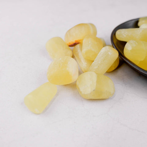 Lemon Calcite Tumble - Crystal & Stone